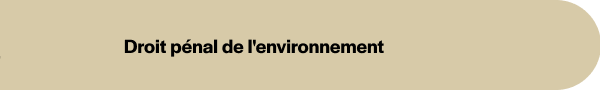 Droit pénal de l'environnement